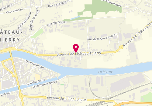 Plan de YANG Marguerite, 43 avenue de Château-Thierry, 02400 Brasles