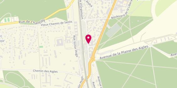 Plan de Clinique Veterinaire Les Lions à Chantilly - Eric LEGLAIVE, 3 Rue d'Orgemont, 60500 Chantilly