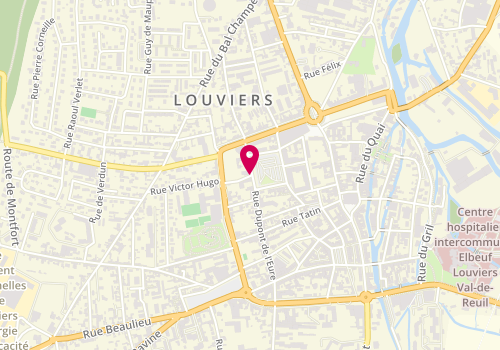 Plan de Clinique Vétérinaire Mon Véto Louviers, place de la République, 27400 Louviers