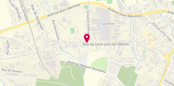 Plan de Clinique vétérinaire Univet BEAUVAIS, 130 Rue de Saint-Just des Marais, 60000 Beauvais