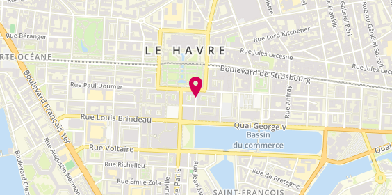 Plan de Clinique Vétérinaire Féline le Havre des Chats, 16 Rue Edouard Larue, 76600 Le Havre