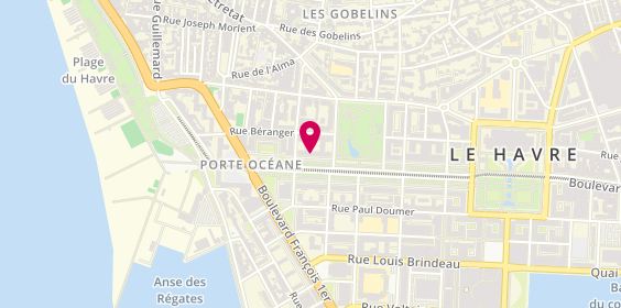 Plan de Clinique Veterinaire de la Lezarde, 51 avenue Foch, 76600 Le Havre