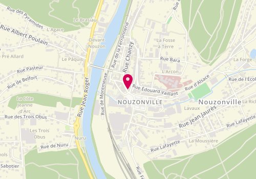 Plan de Clinique Veterinaire du Dr Bouckaert, 1 Rue de Châteaudun, 08700 Nouzonville