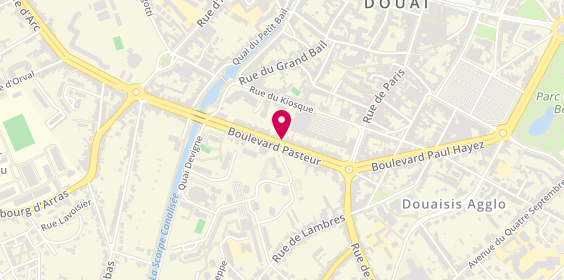 Plan de Clinique Vétérinaire Pasteur, 184 Boulevard Pasteur, 59500 Douai