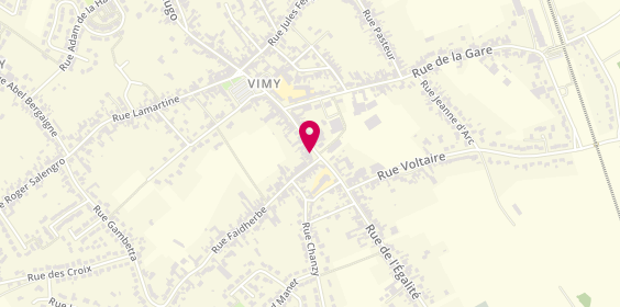 Plan de Cabinet Saint Hubert, 35 Rue Rouget de Lisle, 62580 Vimy