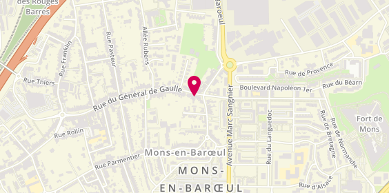 Plan de Clinique Vétérinaire du Baroeul, 234 Rue du Général de Gaulle, 59370 Mons-en-Barœul
