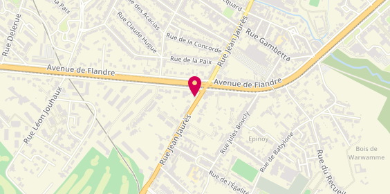 Plan de MANDRON Guillaume, 95 Rue Jean Jaurès, 59491 Villeneuve-d'Ascq