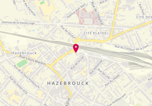 Plan de Clinique Vet Flandres, 5 Bis Rue de Dunkerque, 59190 Hazebrouck